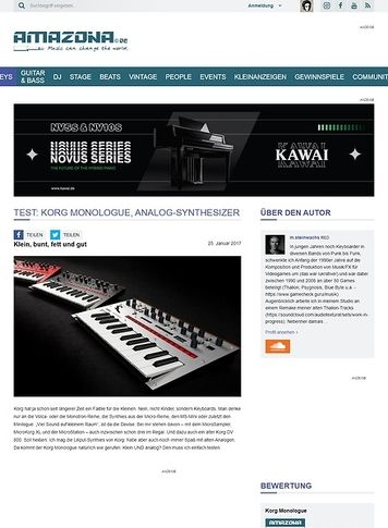 Amazona.de Korg Monologue Amazona.de Korg Monologue
