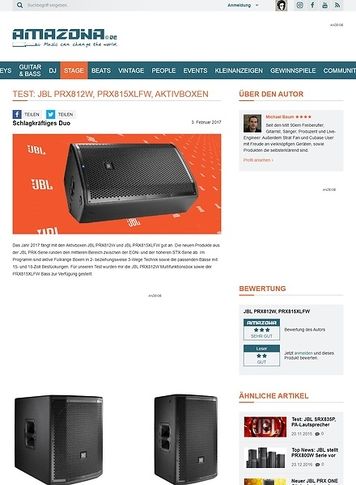 Amazona.de JBL PRX812W, PRX815XLFW Amazona.de JBL PRX812W, PRX815XLFW