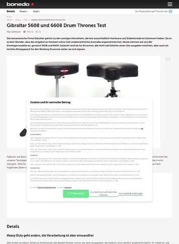Bonedo.de Gibraltar 5608 und 6608 Drum Thrones Bonedo.de Gibraltar 5608 und 6608 Drum Thrones