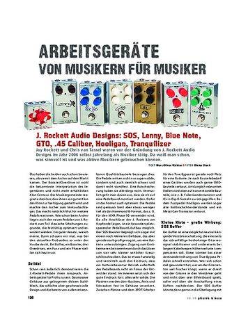 Gitarre & Bass J. Rockett Audio Designs: SOS, Lenny, Blue Note, GTO, .45 Caliber, Hooligan, Tranquilizer Gitarre & Bass J. Rockett Audio Designs: SOS, Lenny, Blue Note, GTO, .45 Caliber, Hooligan, Tranquilizer
