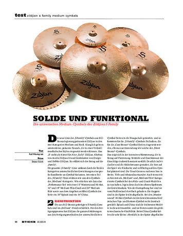 Sticks Zildjian S Family Medium Cymbals Sticks Zildjian S Family Medium Cymbals