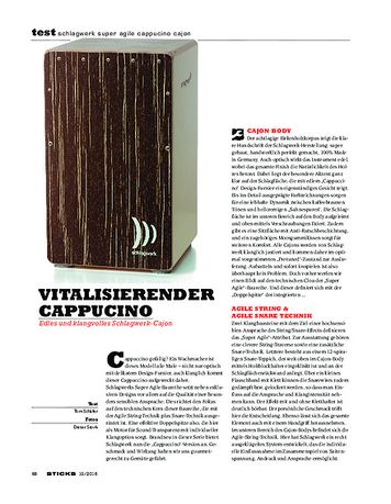 Sticks Schlagwerk Super Agile Cappucino Cajon Sticks Schlagwerk Super Agile Cappucino Cajon