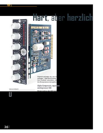 Professional Audio Elysia mpressor 500 Professional Audio Elysia mpressor 500