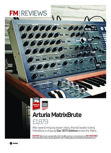 Future Music Arturia MatrixBrute Future Music Arturia MatrixBrute