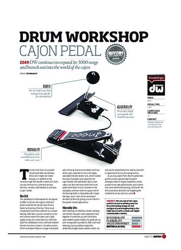 Rhythm Drum Workshop Cajon Pedal Rhythm Drum Workshop Cajon Pedal