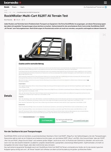 Bonedo.de RockNRoller Multi-Cart R12RT All Terrain Bonedo.de RockNRoller Multi-Cart R12RT All Terrain