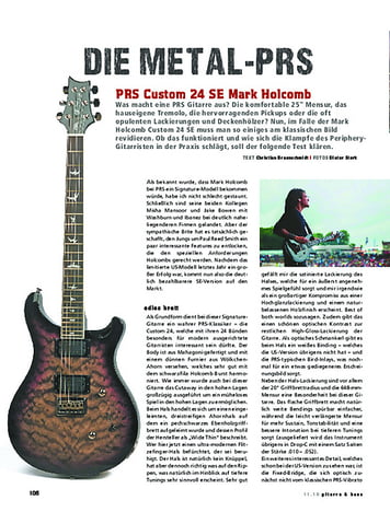 Gitarre & Bass PRS Custom 24 SE Mark Holcomb Gitarre & Bass PRS Custom 24 SE Mark Holcomb