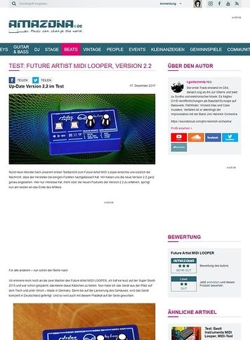 Amazona.de Future Artist MIDI LOOPER Amazona.de Future Artist MIDI LOOPER