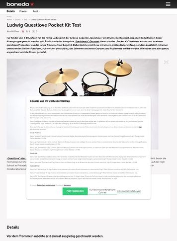Bonedo.de Ludwig Questlove Pocket Kit Bonedo.de Ludwig Questlove Pocket Kit