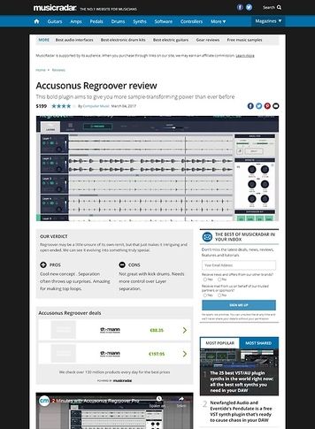 MusicRadar.com Accusonus Regroover MusicRadar.com Accusonus Regroover