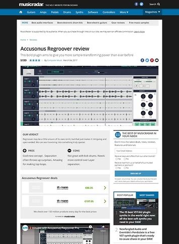 MusicRadar.com Accusonus Regroover MusicRadar.com Accusonus Regroover