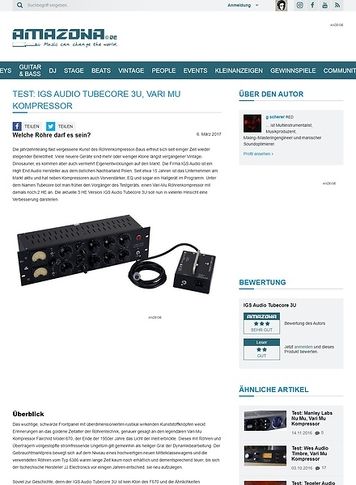Amazona.de IGS Audio Tubecore 3U Amazona.de IGS Audio Tubecore 3U