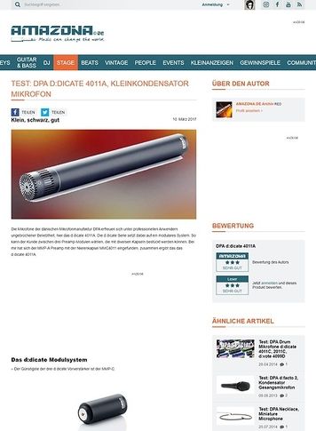 Amazona.de DPA d:dicate 4011A Amazona.de DPA d:dicate 4011A