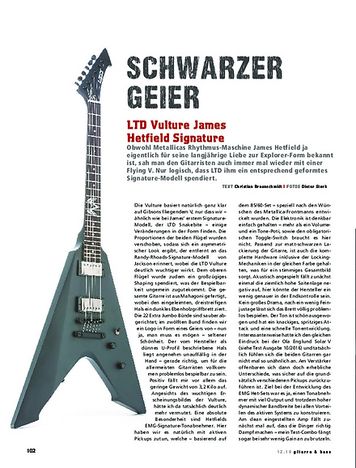 Gitarre & Bass LTD Vulture James Hetfield Signature Gitarre & Bass LTD Vulture James Hetfield Signature