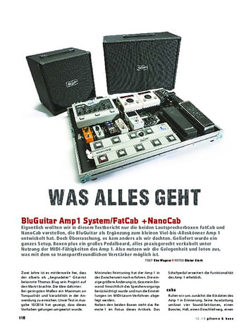 Gitarre & Bass BluGuitar Amp1 System inkl. FatCab + NanoCab Gitarre & Bass BluGuitar Amp1 System inkl. FatCab + NanoCab
