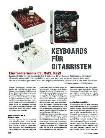 Gitarre & Bass Electro-Harmonix C9, Mel9, Key9 Gitarre & Bass Electro-Harmonix C9, Mel9, Key9
