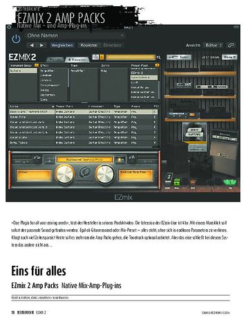 Sound & Recording EZmix 2 Amp Packs - Native Mix-Amp-Plug-ins Sound & Recording EZmix 2 Amp Packs - Native Mix-Amp-Plug-ins