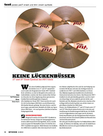 Sticks Paiste PST7 Crash Und Thin Crash Cymbals Sticks Paiste PST7 Crash Und Thin Crash Cymbals