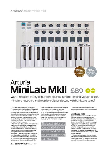 Computer Music Arturia MiniLab MkII Computer Music Arturia MiniLab MkII