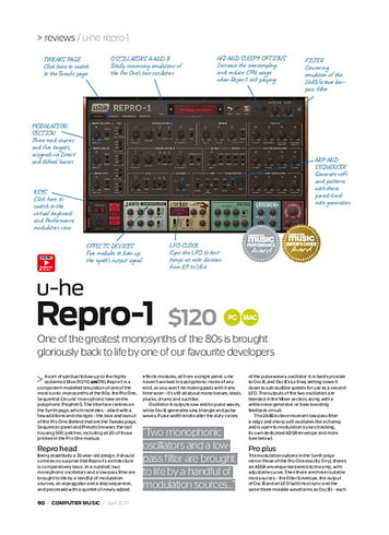 Computer Music u-he Repro-1 Computer Music u-he Repro-1
