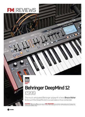 Future Music Behringer DeepMind 12 Future Music Behringer DeepMind 12