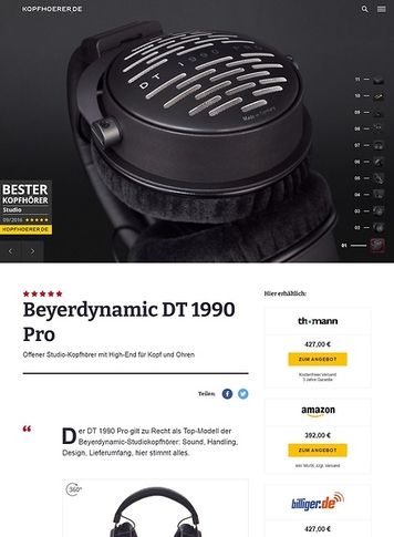 Kopfhoerer.de Beyerdynamic DT-1990 Pro 250 Ohms Kopfhoerer.de Beyerdynamic DT-1990 Pro 250 Ohms
