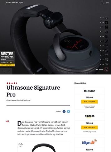 Kopfhoerer.de Ultrasone Signature Pro Kopfhoerer.de Ultrasone Signature Pro