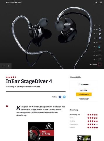 Kopfhoerer.de InEar StageDiver SD-4 Kopfhoerer.de InEar StageDiver SD-4