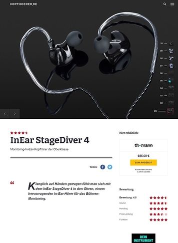 Kopfhoerer.de InEar StageDiver SD-4 Kopfhoerer.de InEar StageDiver SD-4