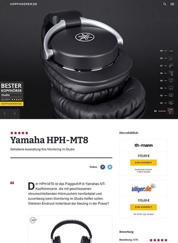 Kopfhoerer.de Yamaha HPH-MT8 Kopfhoerer.de Yamaha HPH-MT8