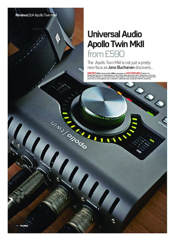 Future Music Universal Audio Apollo Twin MkII Future Music Universal Audio Apollo Twin MkII