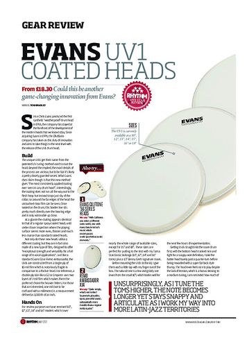 Rhythm Evans UV1 Coated Heads Rhythm Evans UV1 Coated Heads