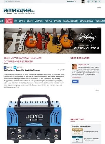 Amazona.de Joyo Bantamp Bluejay Amazona.de Joyo Bantamp Bluejay