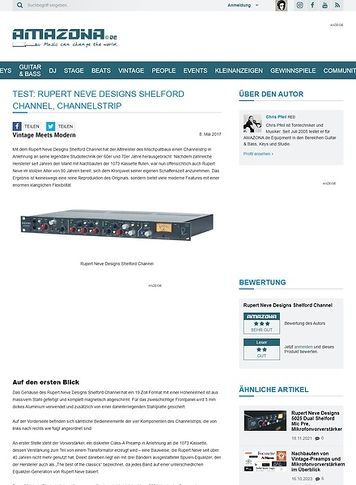 Amazona.de Rupert Neve Designs Shelford Channel Amazona.de Rupert Neve Designs Shelford Channel