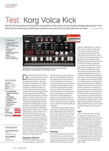 Beat Korg Volca Kick Beat Korg Volca Kick