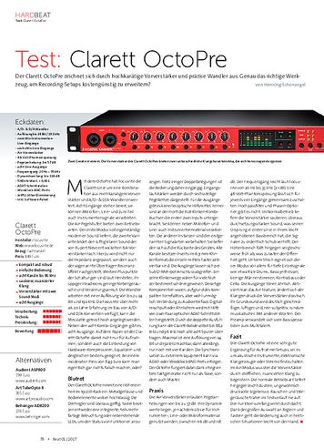Beat Clarett OctoPre Beat Clarett OctoPre