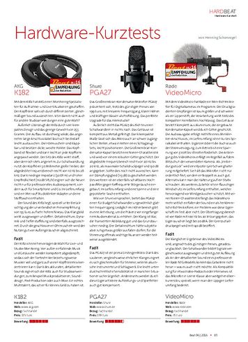 Beat AKG K182, Shure PGA27, Røde VideoMicro Beat AKG K182, Shure PGA27, Røde VideoMicro