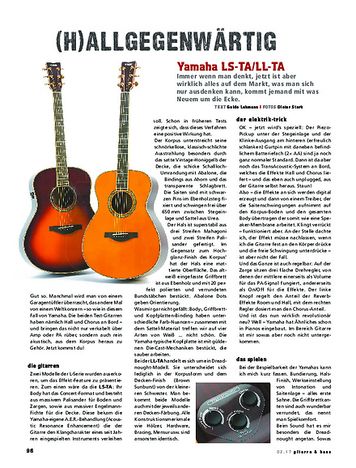 Gitarre & Bass Yamaha LL-TA & LS-TA Gitarre & Bass Yamaha LL-TA & LS-TA