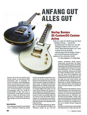 Gitarre & Bass Harley Benton SC-Custom / SC-Custom Active Gitarre & Bass Harley Benton SC-Custom / SC-Custom Active