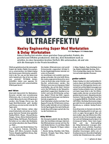Gitarre & Bass Keeley Engineering Super Mod Workstation + Delay Workstation Gitarre & Bass Keeley Engineering Super Mod Workstation + Delay Workstation