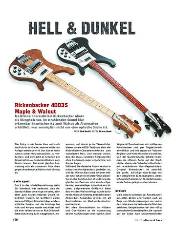 Gitarre & Bass Rickenbacker 4003S Maple & Walnut Gitarre & Bass Rickenbacker 4003S Maple & Walnut