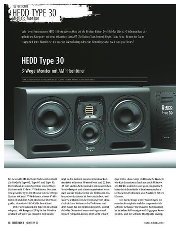 Sound & Recording HEDD Type 30 Sound & Recording HEDD Type 30