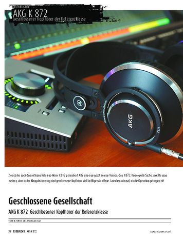 Sound & Recording AKG K 872 - Geschlossener Kopfhörer der Referenzklasse Sound & Recording AKG K 872 - Geschlossener Kopfhörer der Referenzklasse