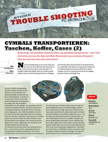 Sticks CYMBALS TRANSPORTIEREN: Taschen, Koffer, Flightcases (2) Sticks CYMBALS TRANSPORTIEREN: Taschen, Koffer, Flightcases (2)