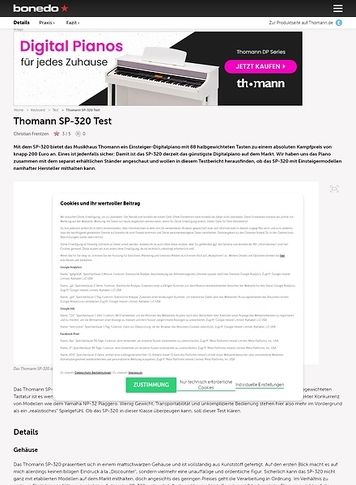 Bonedo.de Thomann SP-320 Bonedo.de Thomann SP-320