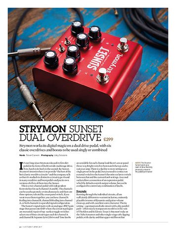 Guitarist Strymon Sunset Dual Overdrive Guitarist Strymon Sunset Dual Overdrive
