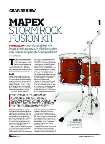 Rhythm Mapex Storm Rock Fusion Kit Rhythm Mapex Storm Rock Fusion Kit