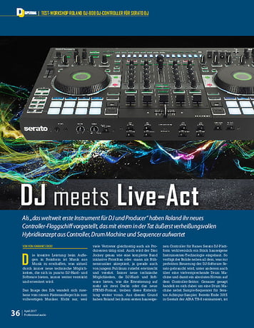 Professional Audio Dj meets Live-Act: Roland DJ-808 Professional Audio Dj meets Live-Act: Roland DJ-808