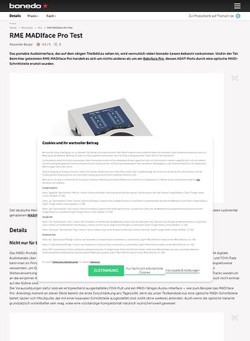 Bonedo.de RME MADIface Pro Bonedo.de RME MADIface Pro