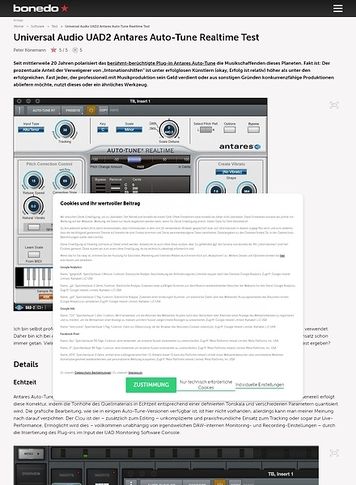 Bonedo.de Universal Audio UAD2 Antares Auto-Tune Realtime Bonedo.de Universal Audio UAD2 Antares Auto-Tune Realtime